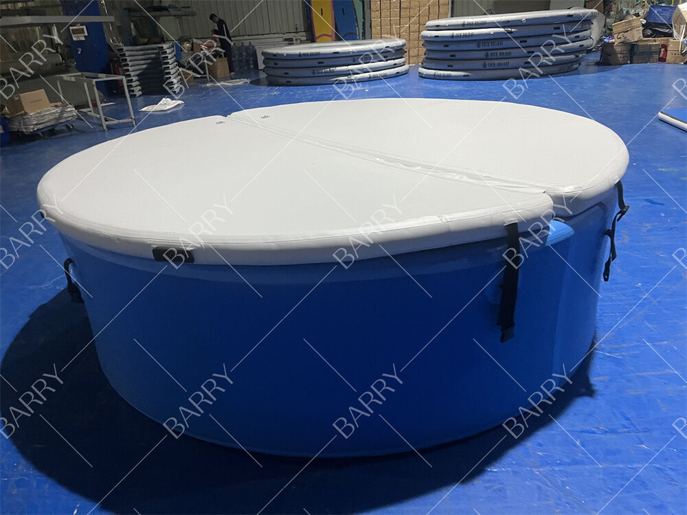 Durável Preço Barato Tamanho Grande Criança Adultos Família Natação Drop Stitch Piscina Inflavel com Cobertura