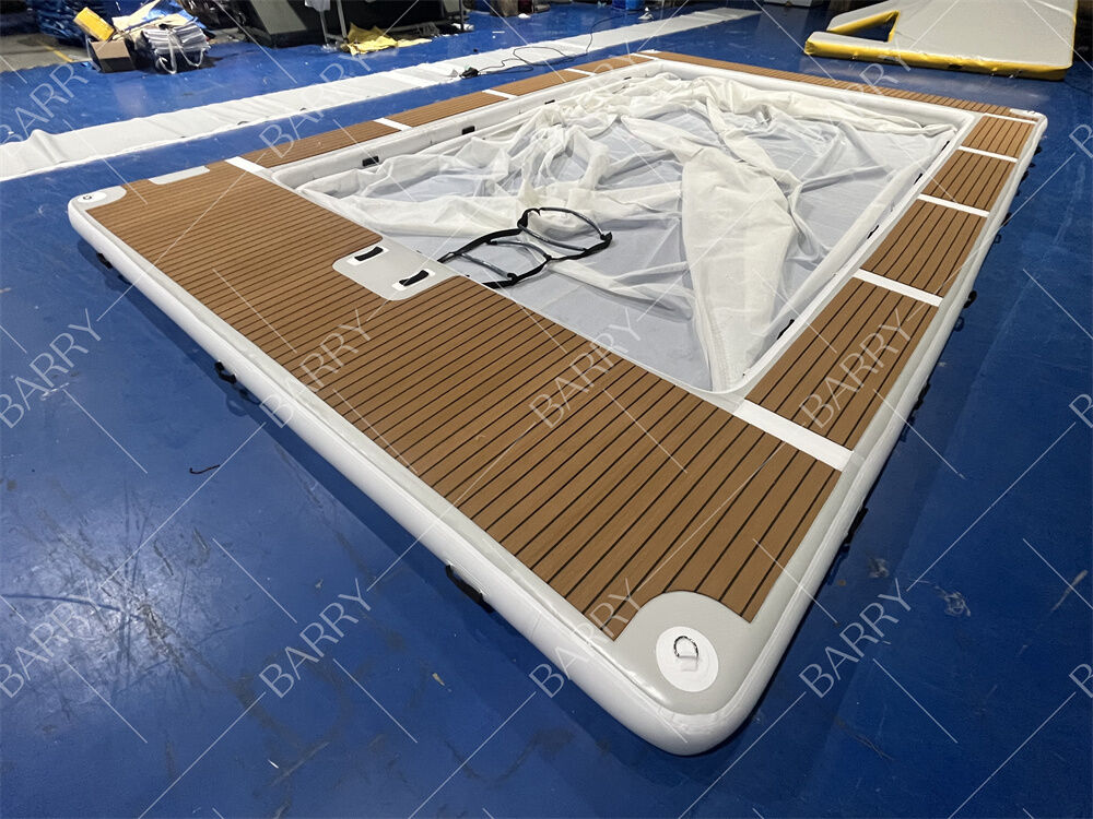 Piscina Inflável de Iate de Água-Viva com Tubo de Ponto Solto para o Verão, Piscina Inflável para Natação no Mar com Rede