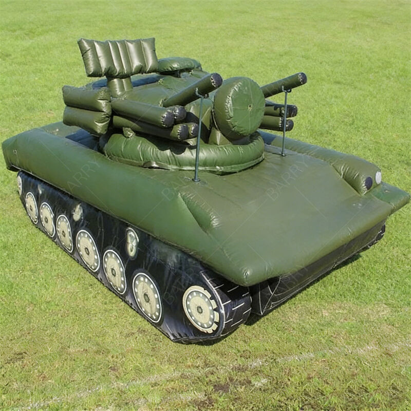 8.8m Tanque Militar Inflável Modelo Decor de Eventos ao Ar Livre Tanque Leve Táctico Decoy