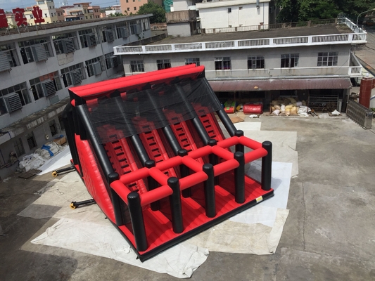 Trampolim inflável do leão-de-chácara do castelo de encerado que salta combinado inflável do campo de jogos