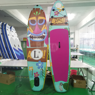 Equipamentos infláveis grandes PaddleBoard do jogo da água da placa do Sup da ioga cor-de-rosa da cor vermelha