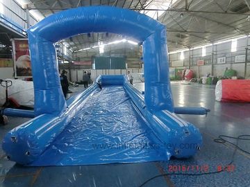 Do evento azul da rua da cidade de Comercial corrediça de água inflável gigante com pista de Singel