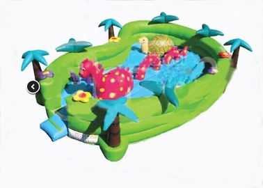 Campo de jogos inflável 24ft x 16ft x 6ft da criança da aventura de Jungel Seaworld da segurança