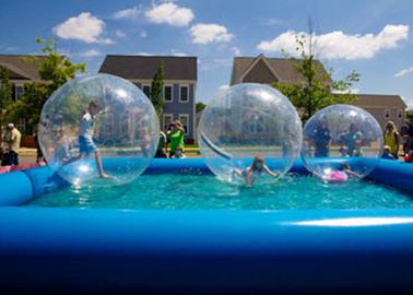 Piscina exterior para crianças, bola de passeio do PVC de 0.9mm para a piscina inflável
