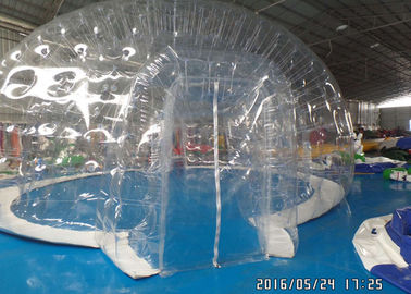 Barraca de acampamento inflável exterior da barraca clara transparente comercial da bolha com salas