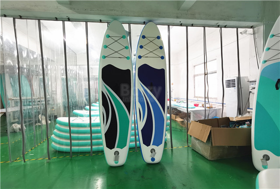 A placa inflável do SUP do PVC do ponto da gota de 2 camadas levanta-se a placa de pá