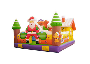 Castelo inflável do leão-de-chácara do campo de jogos da criança do ancião do Natal para o festival que anuncia a aprovação do CE