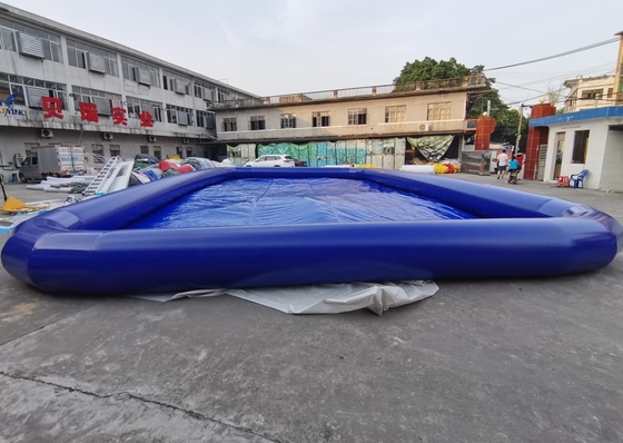 jogos infláveis azuis do divertimento da piscina da categoria comercial do PVC de 0.9mm