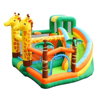 parque de diversões inflável de salto dos cervos do castelo do trampolim inflável do PVC de 0.55mm