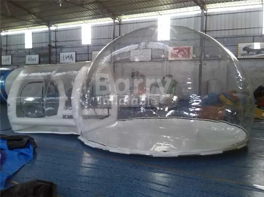barraca inflável clara de acampamento do ar do pvc de 1.0mm exterior para o arrendamento
