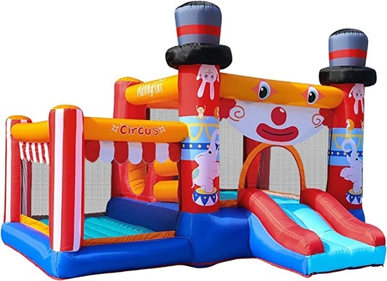 Castelo Bouncy e corrediça do PVC do quintal exterior 0.55mm para crianças