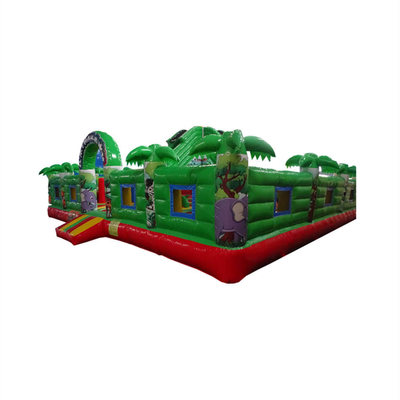 curso de obstáculo inflável Jumper Bounce House Amusement Park do PVC de 0.55mm