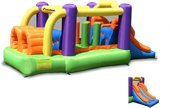 casa inflável do salto do obstáculo do piloto do PVC de 0.55mm com corrediças duplas