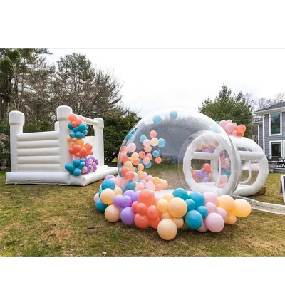 casa branca de salto exterior inflável do salto do casamento do castelo Bouncy de 3x3m para o partido