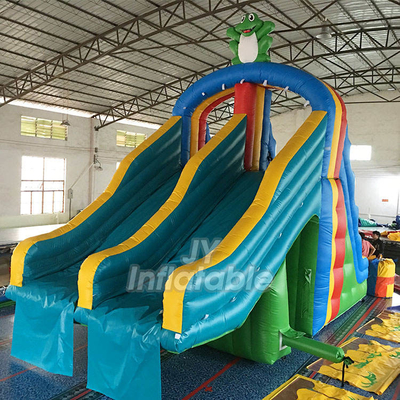Corrediça exterior de Mini Size Frog Inflatable Playground da corrediça Bouncy inflável atrativa do PVC