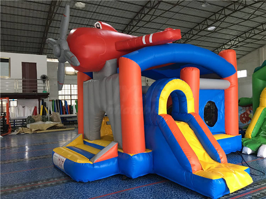 Leão-de-chácara inflável do Pvc da criança 0.55mm combinado com tema animal da corrediça