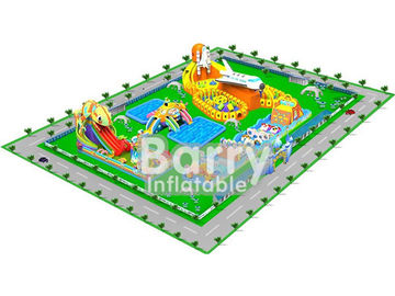 projetos infláveis gigantes materiais do parque da água do PVC de 0.55mm, projeto do parque de diversões