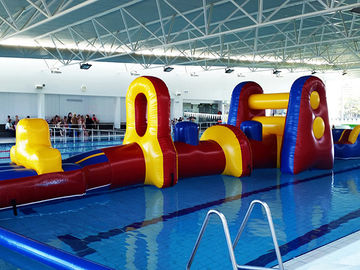 Corrediça do divertimento comercial do Aqua/curso de obstáculo infláveis explosão da água para a piscina