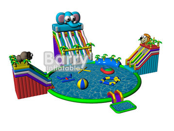 O verão caçoa os jogos do parque do jogo, parque inflável da água do elefante com CE, EN14960
