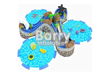 Categoria comercial durável inflável do parque da água das crianças/parque do Aqua com 3 associações