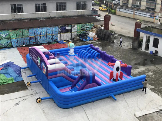 Parque de trampolim inflável de lona personalizada atraente parque inflável castelo inflável