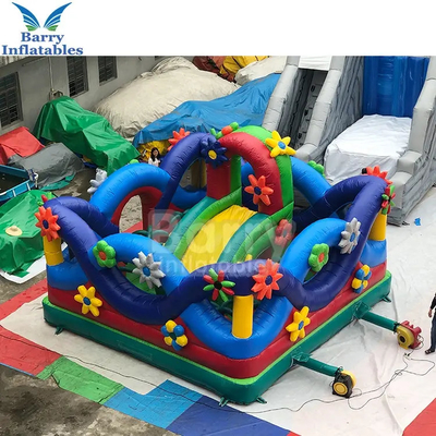 Castelo inflável de lona inflável infantil flor vegetal inflável parque infantil