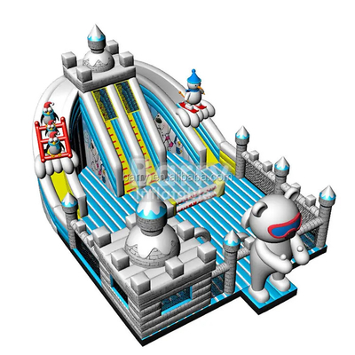 Fantásticos seguranças temáticos castelo inflável parque infantil inflável