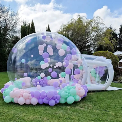 Casa de balões transparente com cúpula de PVC e bolhas infláveis ​​de 1 mm