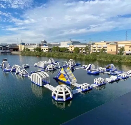 OEM 0.9mm PVC inflável parque aquático jogos parque aquático flutuante