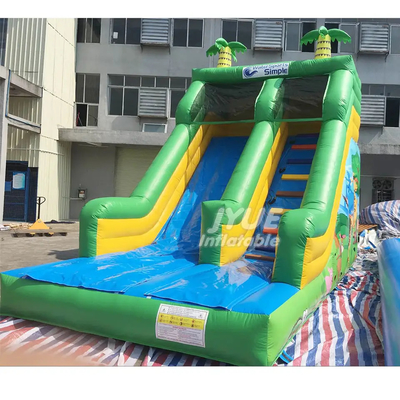 0.55mm Castelo de PVC Casa de salto com escorrega Escorrega inflável temática de animais da selva