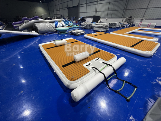 Esportes aquáticos Dock inflável plataforma de natação de sopro com capacidade depende do tamanho