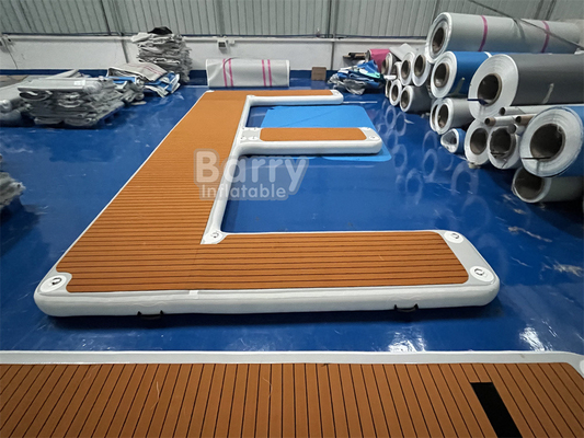 Depende do tamanho Capacidade Doca flutuante inflável Custom Made E Shape Inflatable Jet Ski Dock