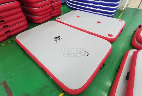 Teak/branco/cores personalizadas plataforma de natação inflável plataforma flutuante para desporto aquático de lazer