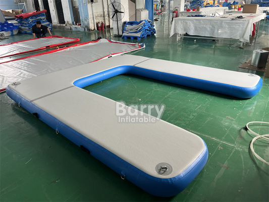OEM ODM Drop Stitch DWF Material Plataforma Inflável Para Água Doca de Natação Inflável