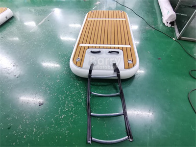 Doca flutuante inflável para pesca com bomba e acessórios