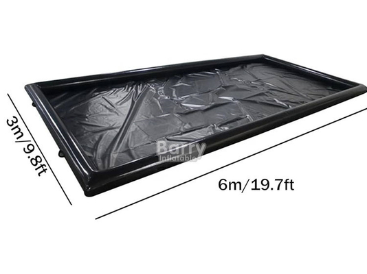 PVC hermético, portátil, inflável, de carro, colchão de lavagem, preto, de carro, inflável, de lavagem, colchão de contenção, coletor de água para caminhão