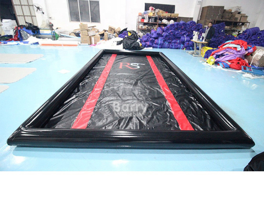 Desenho personalizado para o exterior grande portátil sopro para cima inflável de carro de lavar tapetes com bomba de ar para o exterior
