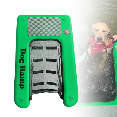 Rampa inflável para cães de cachorro sem deslizamento, leve, flutuante, inflável, de água, para cães de estimação de grande porte