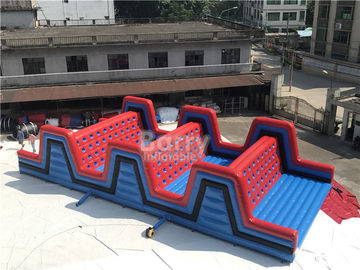 Escalada inflável exterior gigante vermelha corrida, do curso de obstáculo 5K do evento obstáculo 5K inflável
