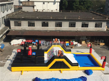 Curso de obstáculo da explosão do tema do navio de pirata da corrida inflável extrema de Barry grande