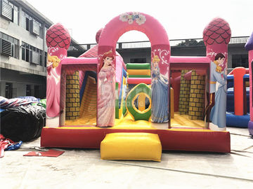 Princesa cor-de-rosa grande Inflável Leão-de-chácara, casa comercial profissional do salto