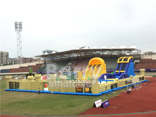 1600m2 O maior parque temático inflável do mundo Dinossauros indoor Outdoor Grande salto com jogo esportivo