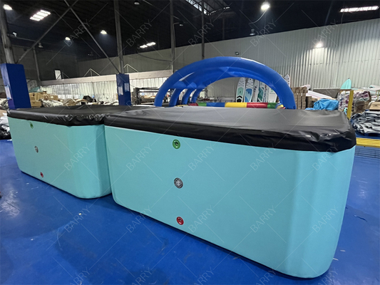 Commercial Custom Color Pvc Dwf Kids Pool With Cover Inflatable Pool Drop Stitch Fabric Swimming Pool Aquário