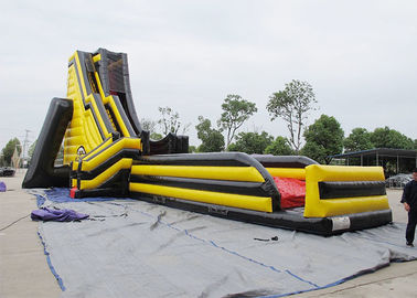 70' X 32' X 33' amarelo e forma inflável gigante vermelha da cabeça de Deagon da corrediça de água