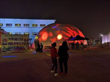 Barraca inflável apertada para a cabine, barraca inflável do evento do ar da exposição do diodo emissor de luz
