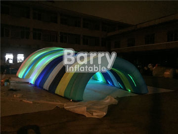 Barraca inflável branca impermeável para o evento, barraca personalizada do túnel do diodo emissor de luz da explosão