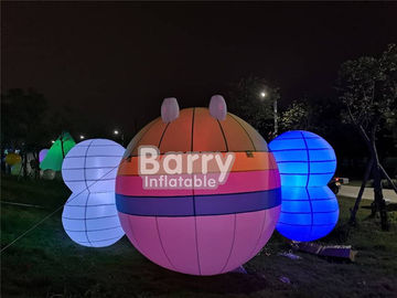 UL inflável do CE do modelo EN14960 da caixa das abelhas do diodo emissor de luz da decoração feita sob encomenda do festival