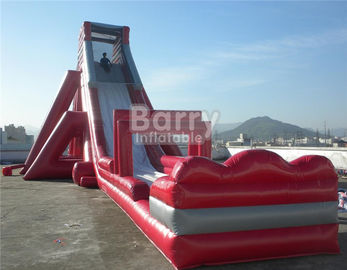Corrediça de água vermelha gigante do hipopótamo do divertimento/corrediça inflável do deslizamento N para o adulto