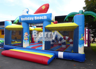 campo de jogos inflável material do equipamento do parque do PVC de 0.55m/praia exterior Playland inflável do feriado