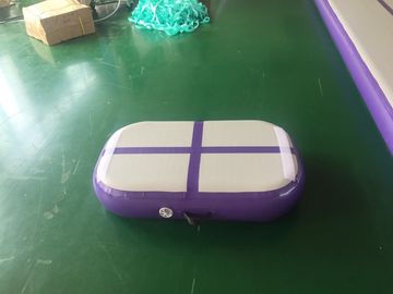 Bloco inflável roxo de salto do ar da placa de ar da trilha do ar profissional para a ginástica